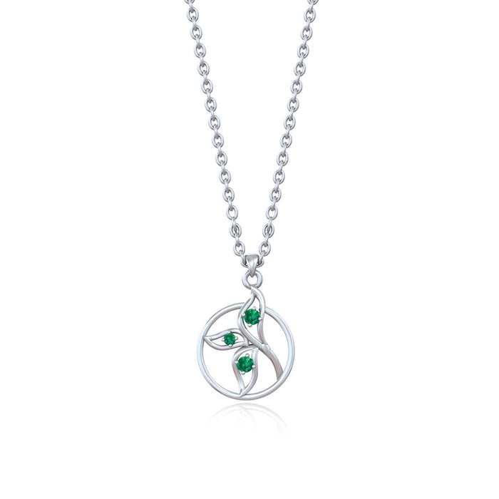 Pure Silver Swirl Pendant