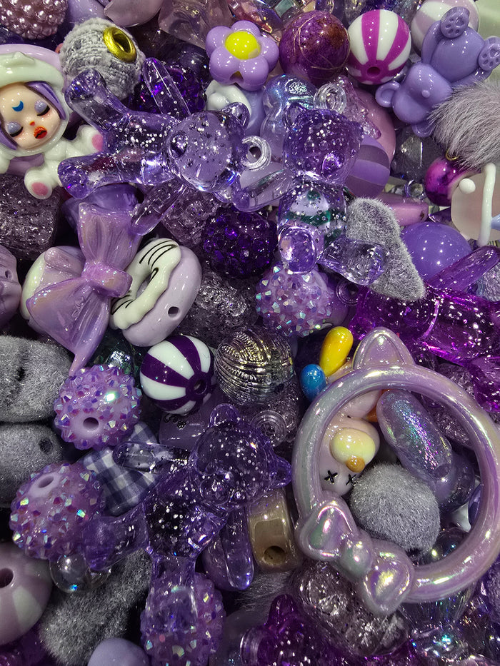 Purple Mix beads and focals