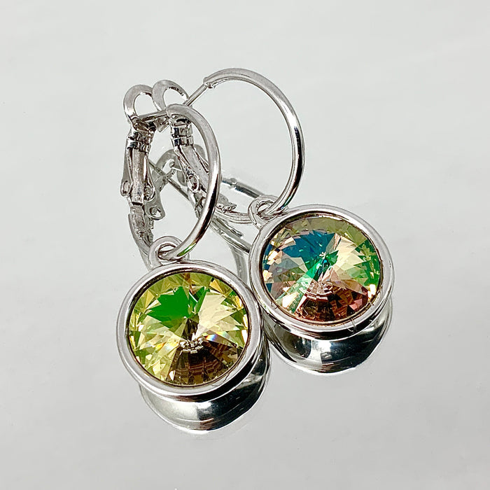 Rivoli Cut Crystal Earrings