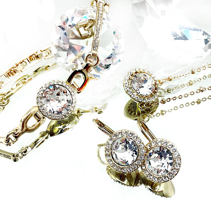 Round Cut Crystal Set