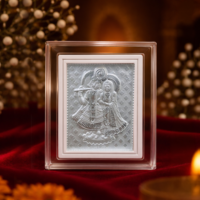Sacred Pure 925  Silver Radha krishn ji