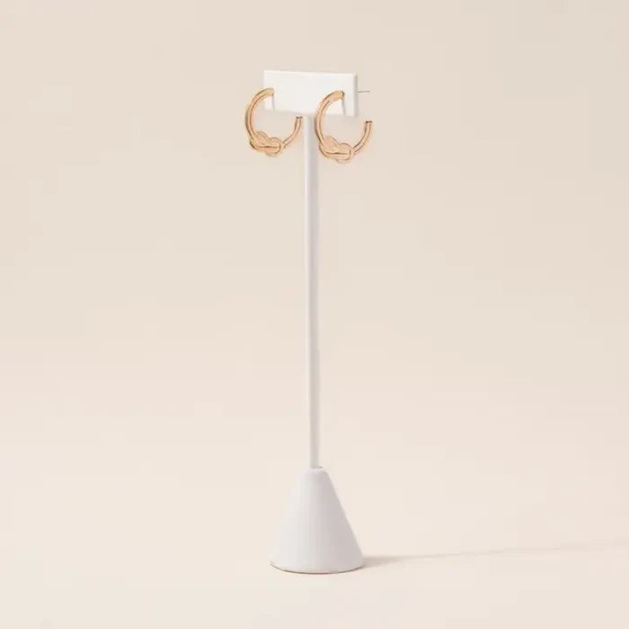 sailor knot hoop earrings
