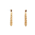 Scalloped Hoop Earrings in 14k Yellow Gold