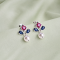Silver 925 Celeste Deco Earrings