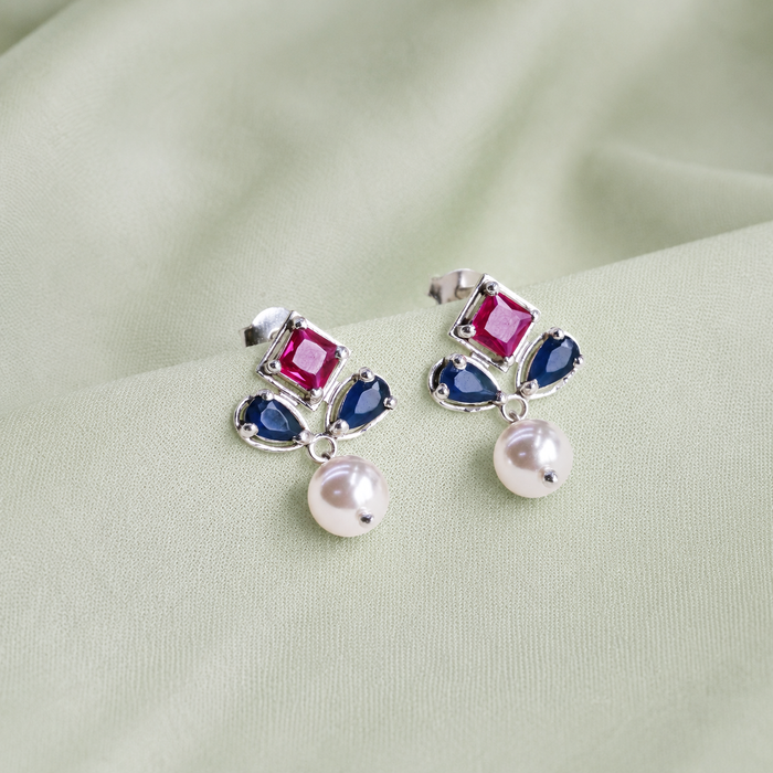 Silver 925 Celeste Deco Earrings