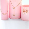 Silver 92.5 crescent-shaped necklace and earring set by Unniyarcha, inspired by moon motifs