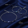 Silver 925 Evil Eye Protection Combo