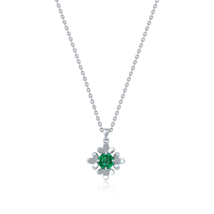 Silver 92.5 Flora Necklace