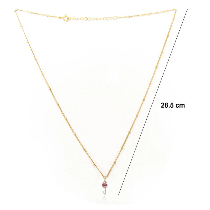 Silver 92.5 Key Pendant And Chain