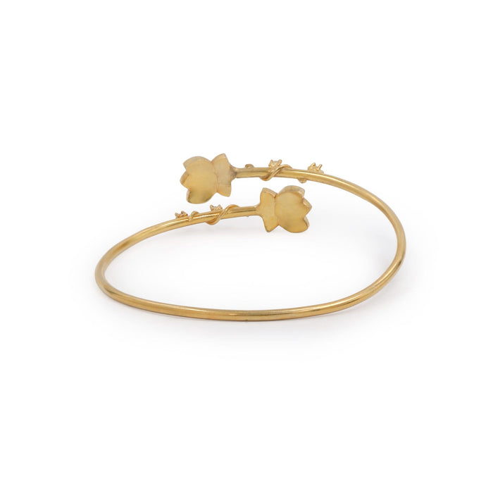 Silver 925 Lotus Bloom Cuff