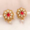 Silver 925 Phool Padma Stud Earrings