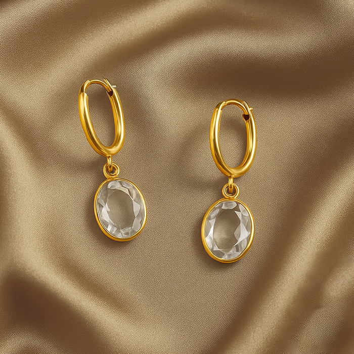 Silver 92.5 Polki Earring