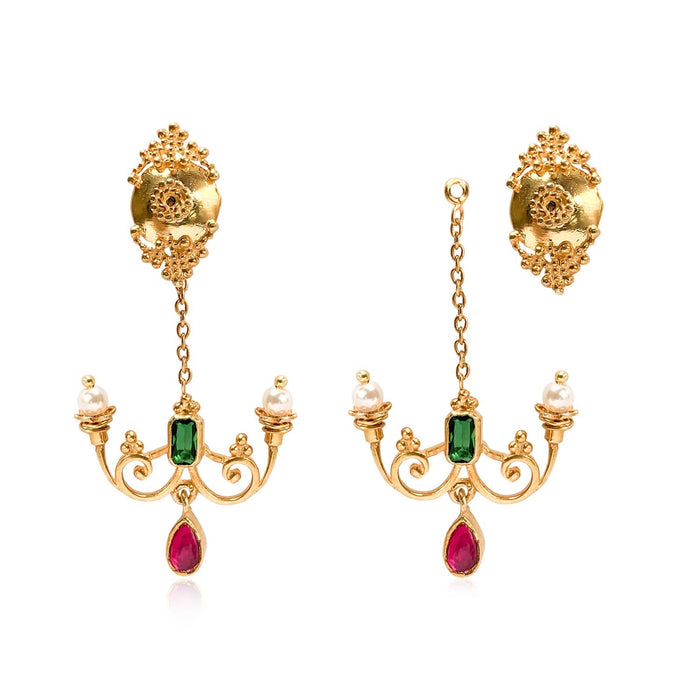 Silver 925 Vatican Chandelier Earrings