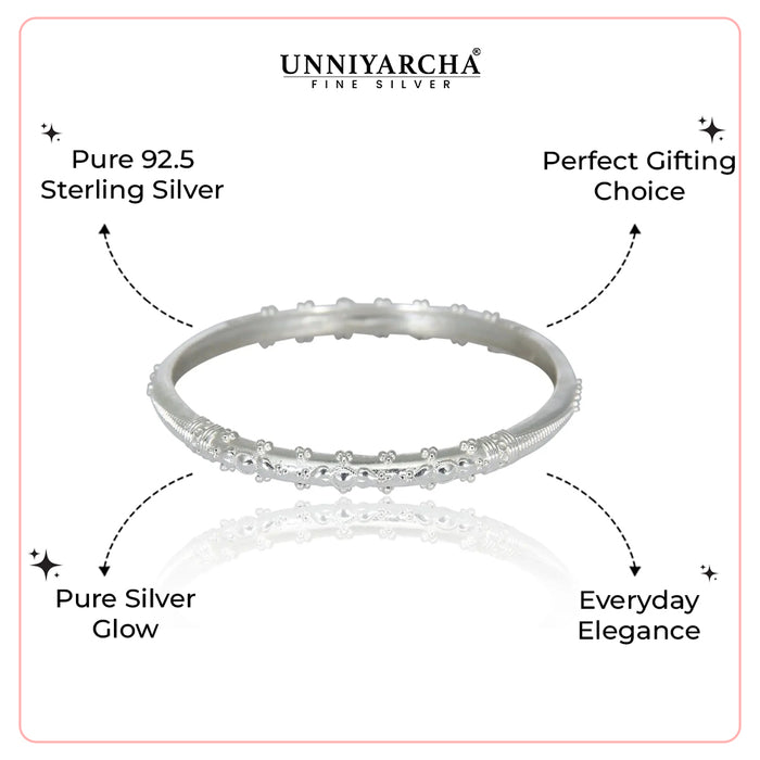 Silver Classic  Plated Bangle(Single)