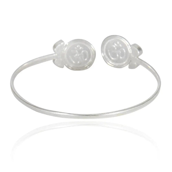 Silver Ganesh Coin Cuff