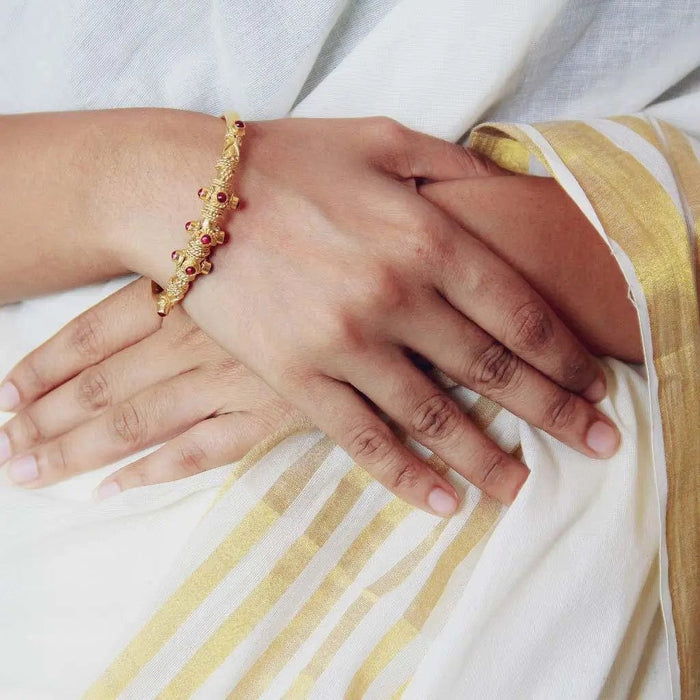 Silver Gold Plated Classic Heirloom Bangle