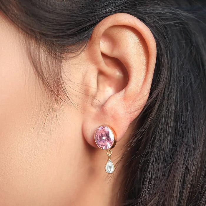 Silver Gulabo Drop earring