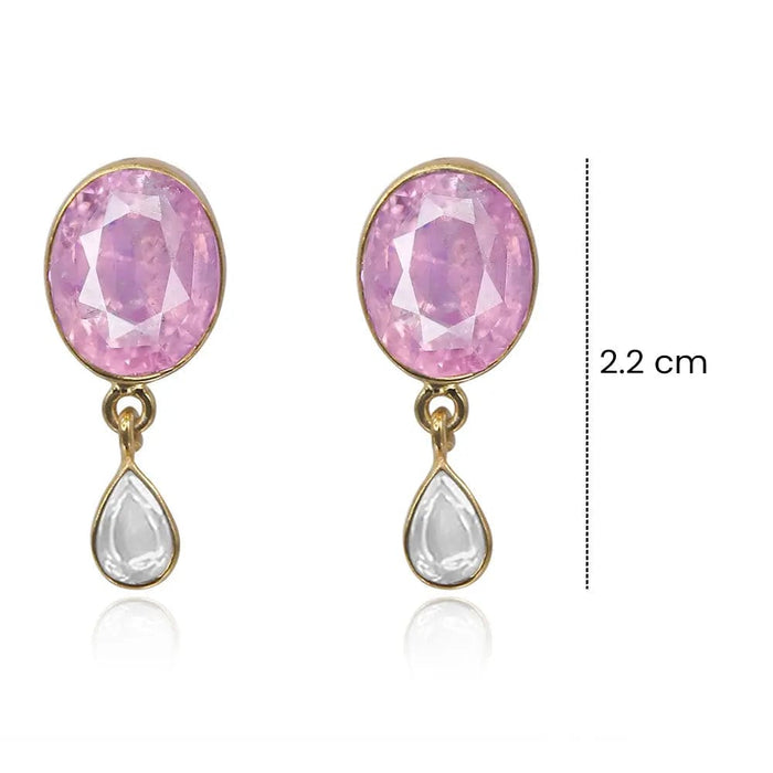 Silver Gulabo Drop earring