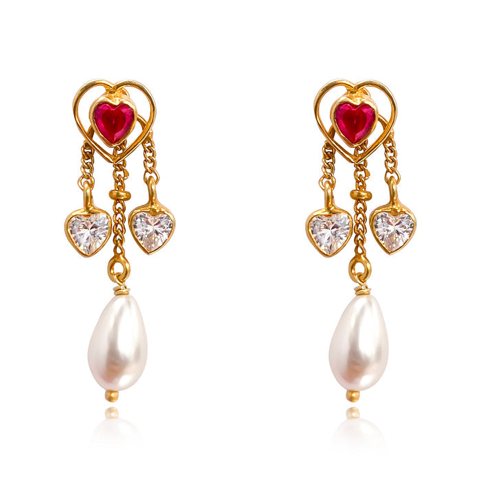 Silver Heart Earrings