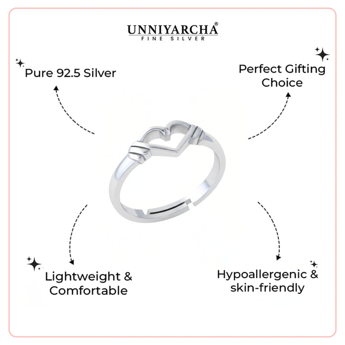 Silver Heart Ring
