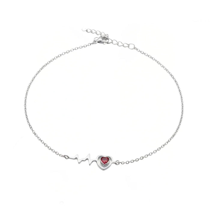 Silver Heartbeat bracelet