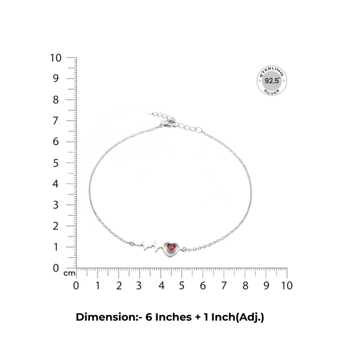 Silver Heartbeat bracelet