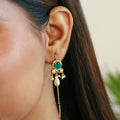 Silver Infinity Green drop sui dhaga
