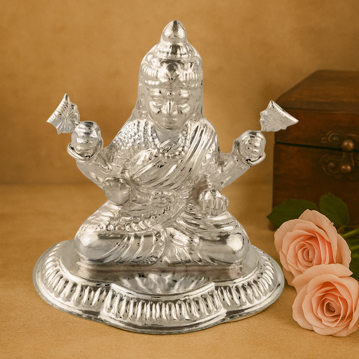 Silver Lakshmi idol