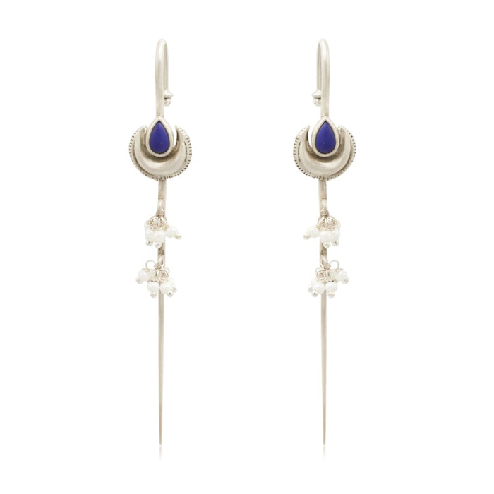 Silver Lapis EARCUFF