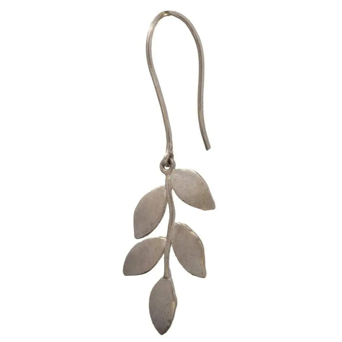 Silver Leaflets Earring