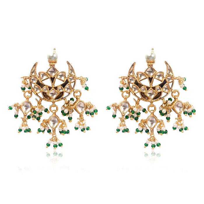 Silver Moon Chand Bali  Earrings