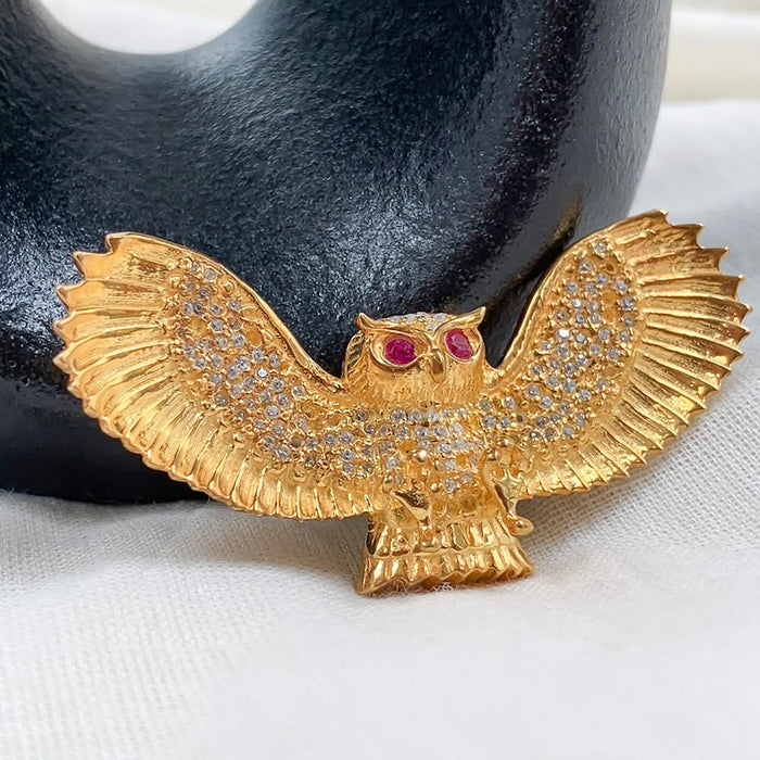 Silver Owl Brooch