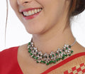 Silver Oxidised Polki Jadau - By Unniyarcha - Original Manufacturers of Silver Jewelry, Gold Plated Jewellery, Fashion Jewellery and Personalized Soul Bands and Personalized Jewelry
