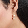 Silver Pearl Earring