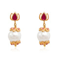 Silver Sitayan Single Pearl Earring