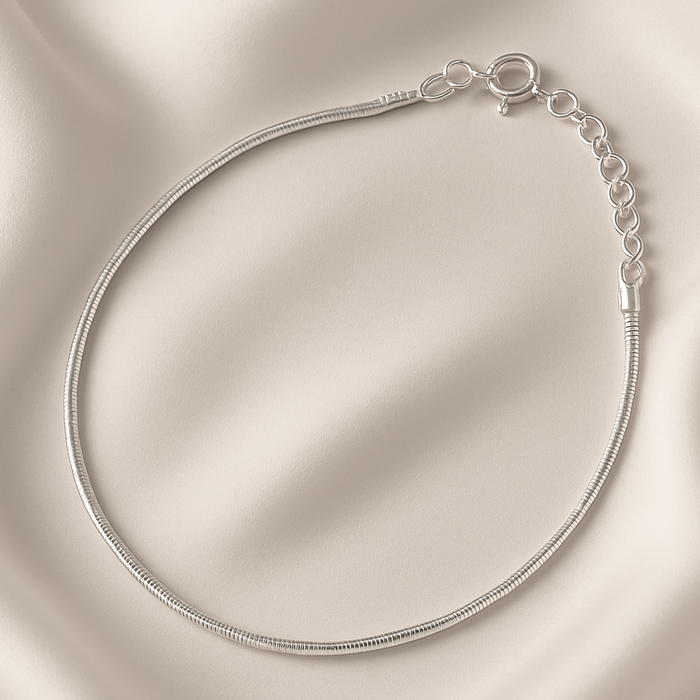 Silver Sleek 925 Silver Anklet