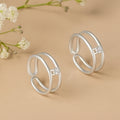 Silver toe ring