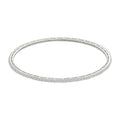 Silver zircon bangle
