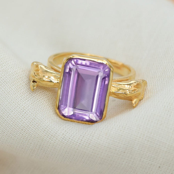 SITAYAN Ashwamedh Amethyst Ring