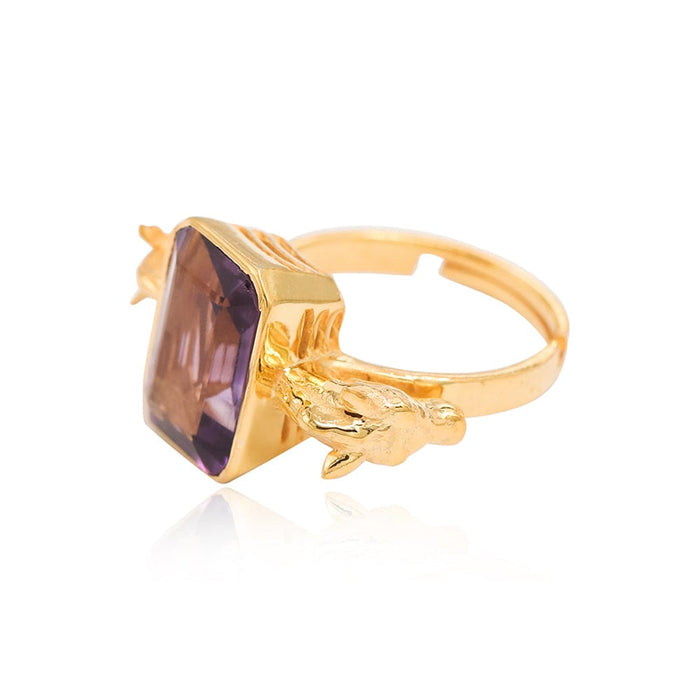 SITAYAN Ashwamedh Amethyst Ring