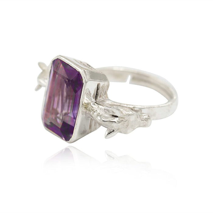 SITAYAN Ashwamedh Amethyst Ring