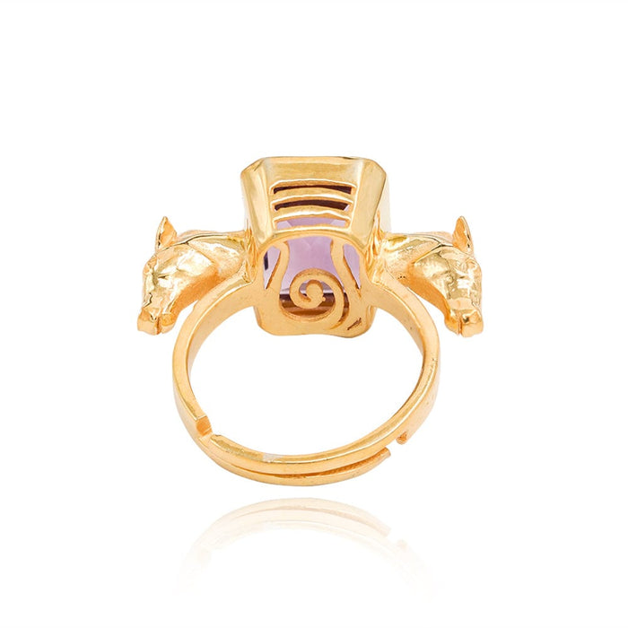 SITAYAN Ashwamedh Amethyst Ring