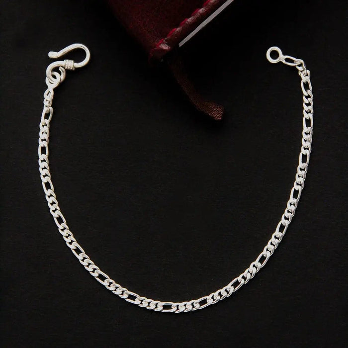 Sleek Cuban Links Silver Men's Bracelet