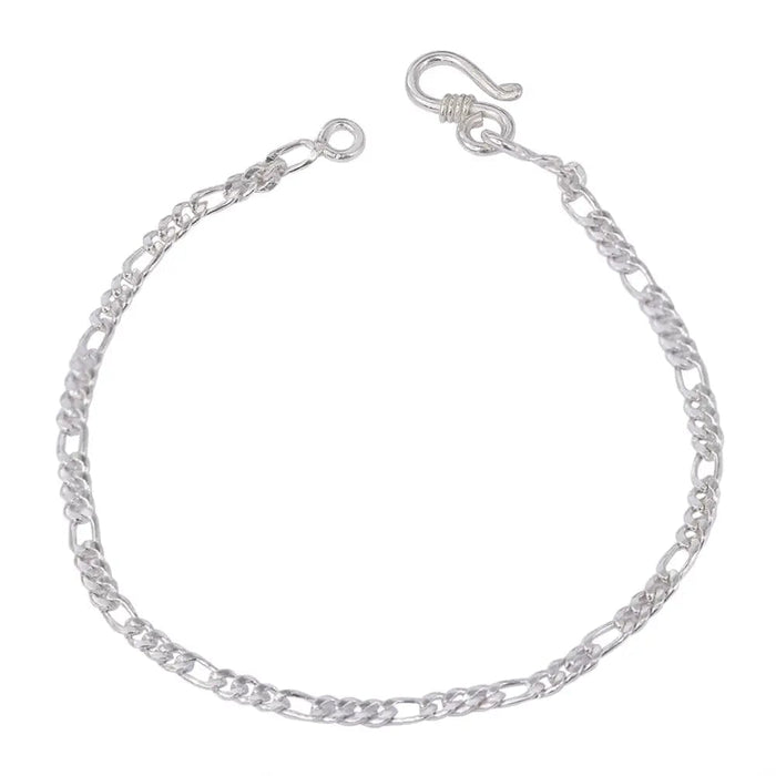 Sleek Cuban Links Silver Men's Bracelet