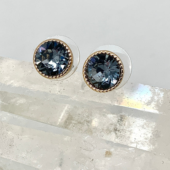Small Crystal Stud Earrings