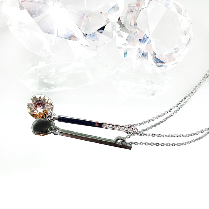 Small Diamond Cut Crystal Drop Set