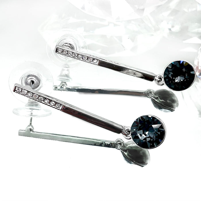 Small Diamond Cut Crystal Drop Set
