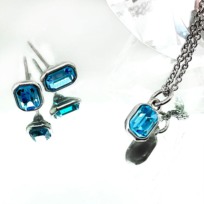 Small Emerald Cut Set