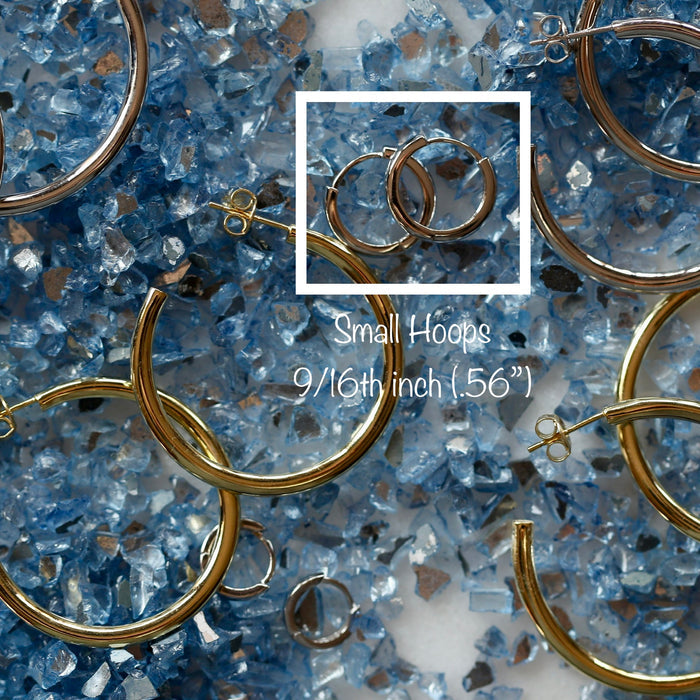 small huggie hoops