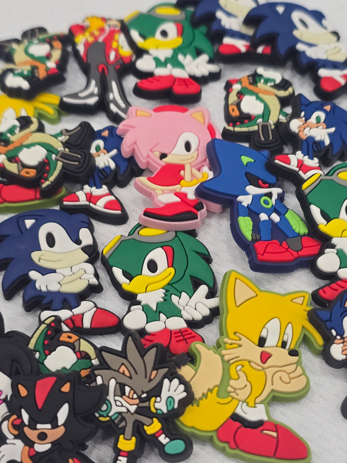 Sonic Croc Charms-  $7/10pcs